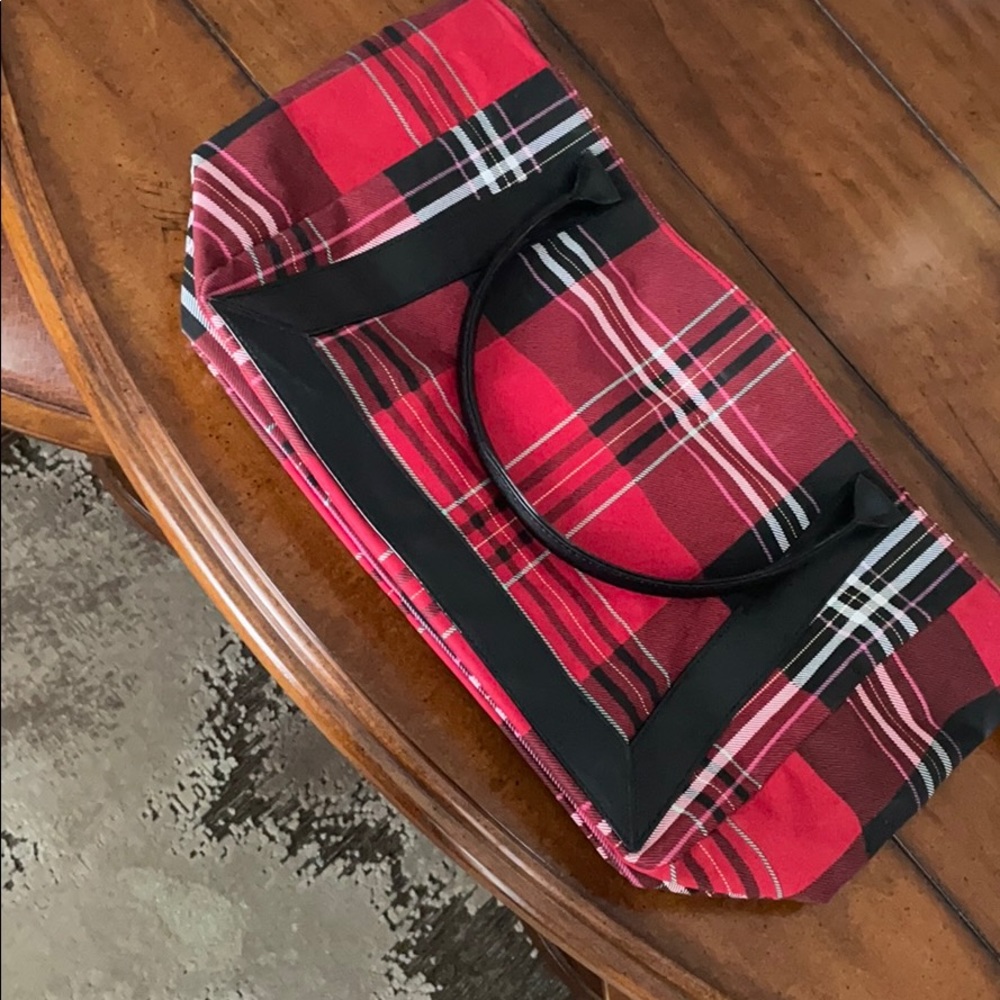 Victoria Secret Plaid Tote Bag NEVER USED!
